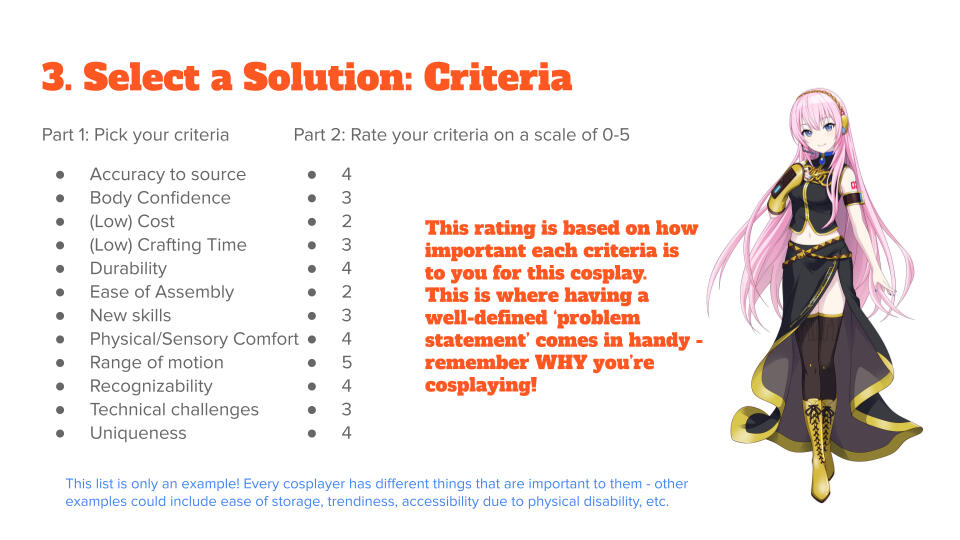 Criteria
